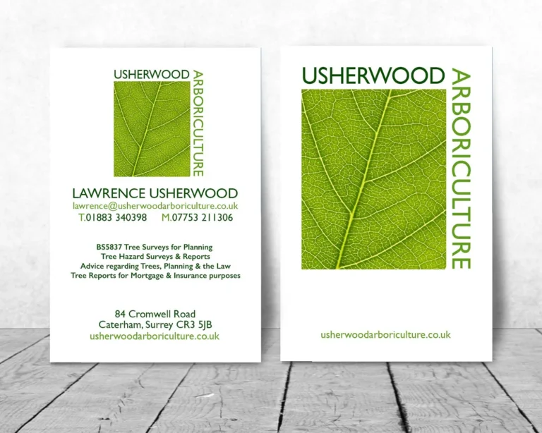 Caterham Bradning Logo Design For Usherwood Arboriculture