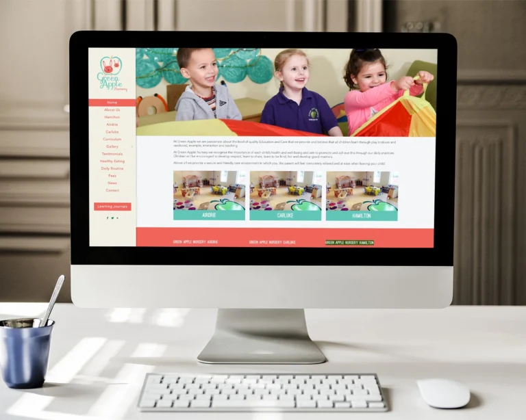 Day Nursery Web Design For Green Apple