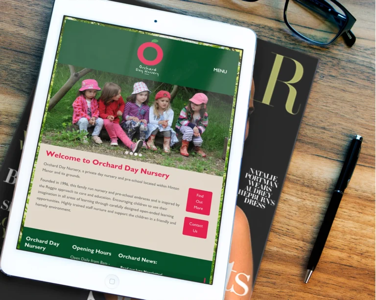 Mobile Web Design For Nurseries By Three Girls Media