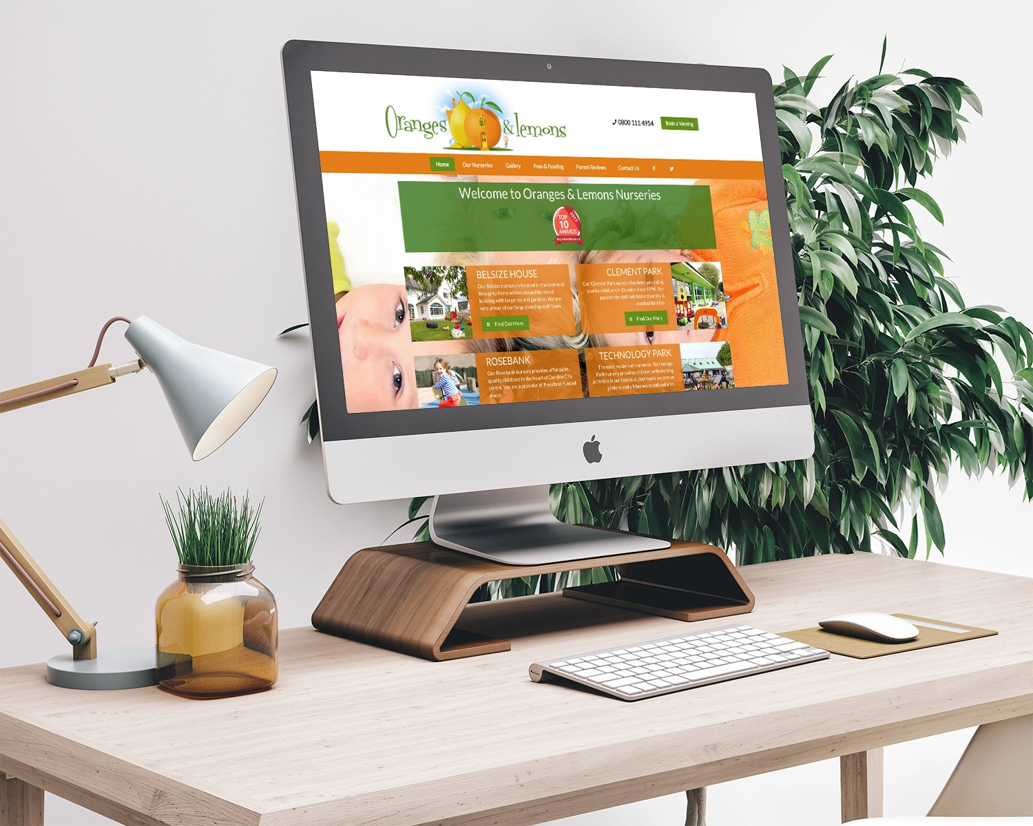 Nursery Web Design For Oranges And Lemons Three Girls Media