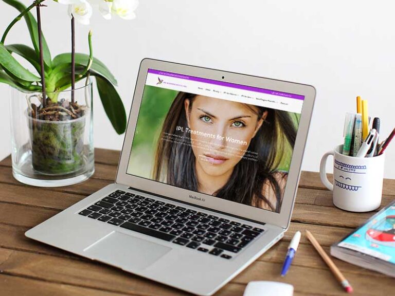 Web Design Oxted The Hummingbird Clinic Three Girls Media Laptop