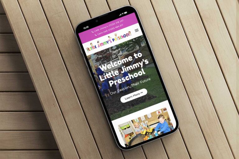 Web Design For Little Jimmy's Preschool Iphone