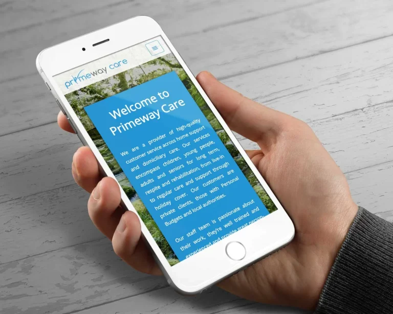 Web Design For Primeway Care Three Girls Media Iphone