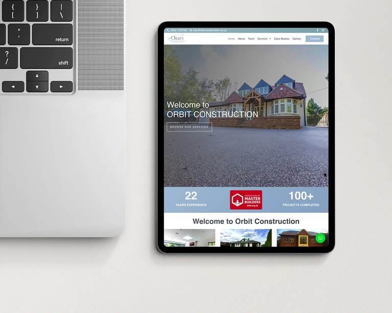 Building Company Web Design Surrey Three Girls Media Ipad 1500x1200