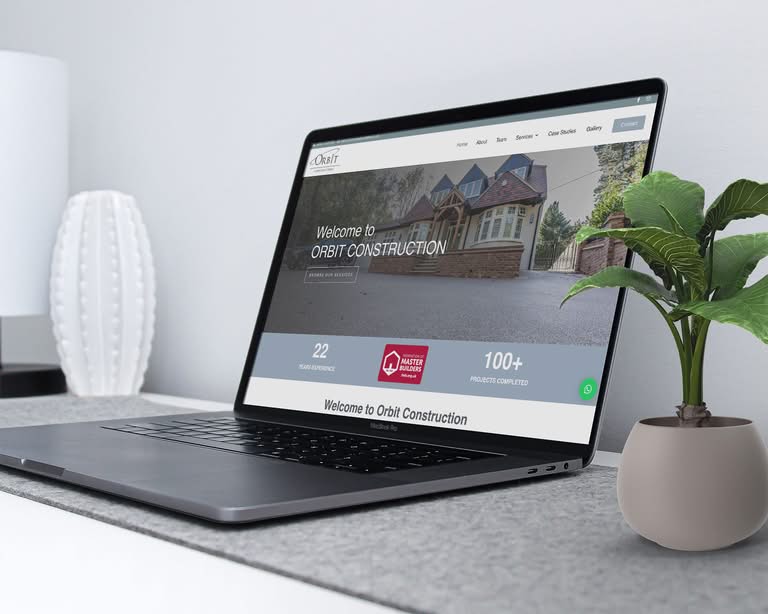 Building Company Web Design Surrey Three Girls Media Laptop 1500x1200