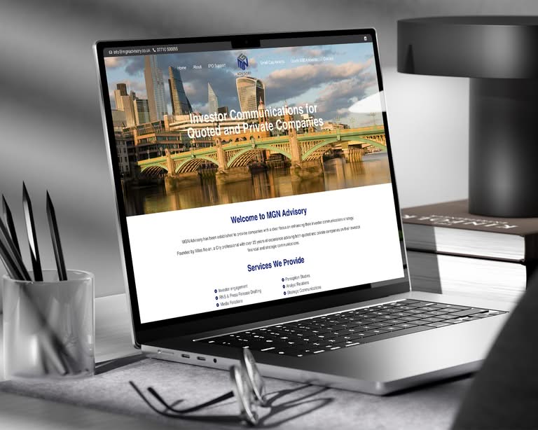 Business Start Up Web Design Three Girls Media Surrey Laptop 1500x1200