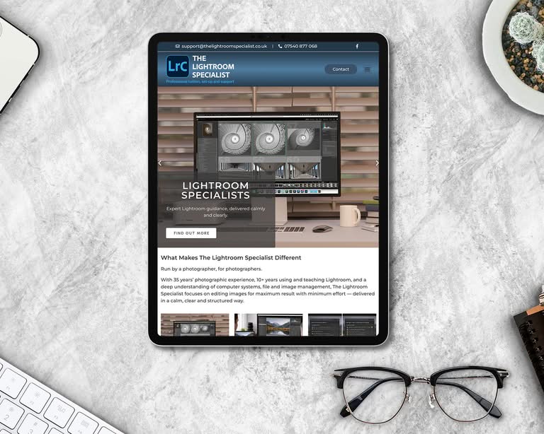 Small Business Web Design Sussex Three Girls Media Ipad 1500x1200