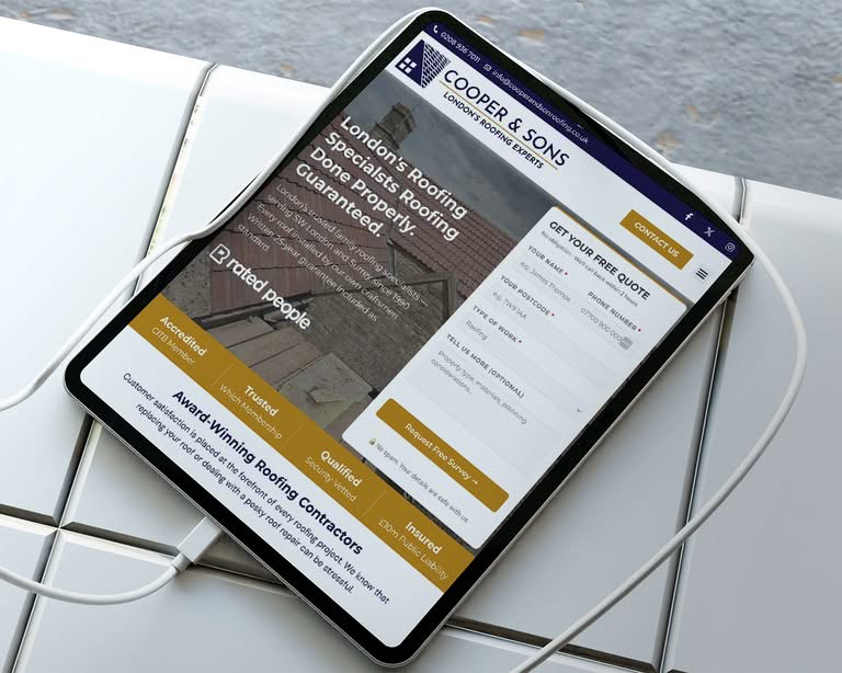 Web Design For Builders Three Girls Media Surrey Ipad 1500x1200