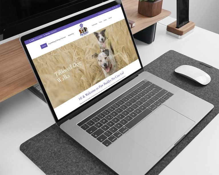 Web Design For Dog Grooming Surrey Three Girls Media Laptop 1500x1200